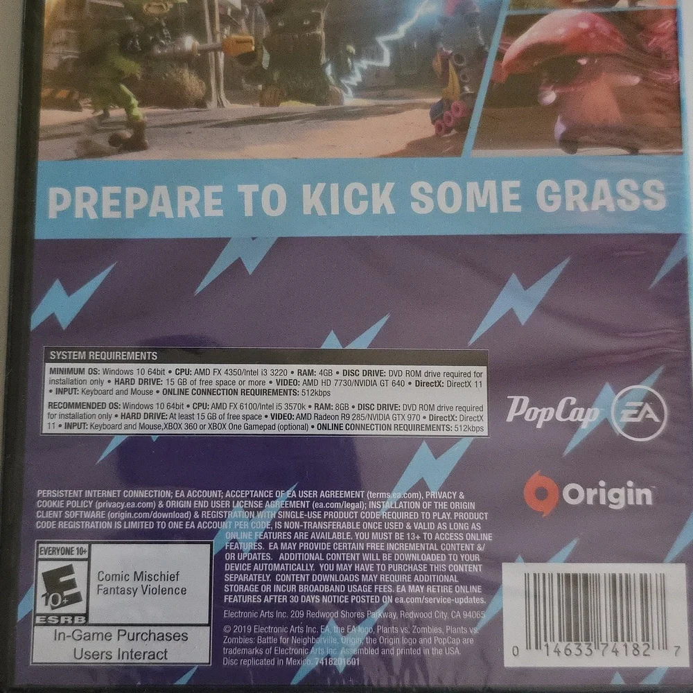 Planets Vs Zombies Battle for Neighborville Video Game PC DVD New Sealed